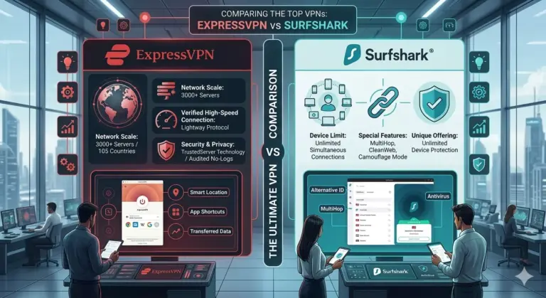 Express Vpn VS Surfshark Vpn