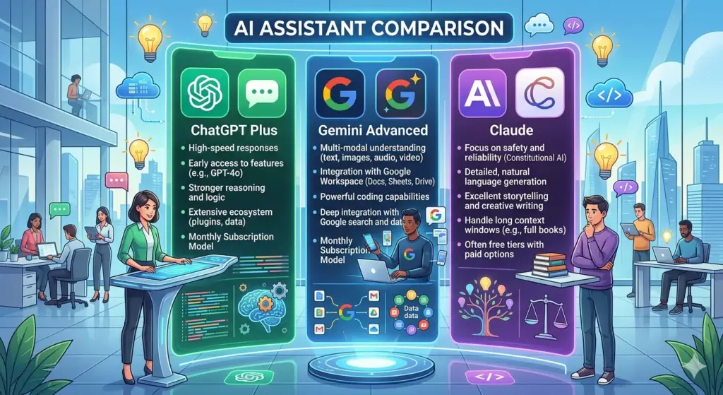 Best AI tools for small businesses in 2026 2 ChatGPT Plus vs Gemini Advanced vs Claude Pro: Which Is Worth Paying For?