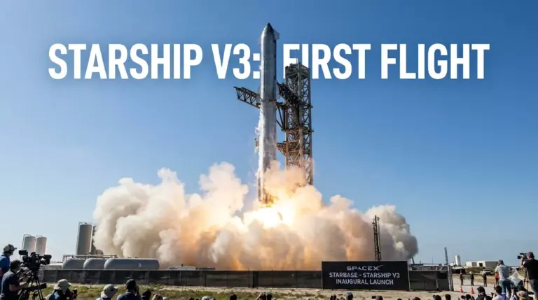 SpaceX launches Starship V3 for the first time