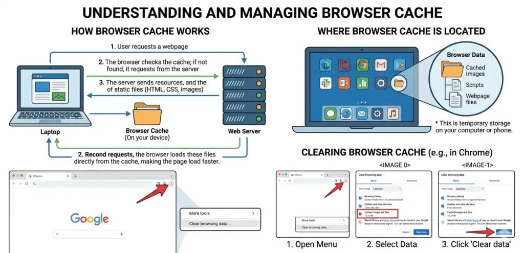 How to clear cache on Browsers