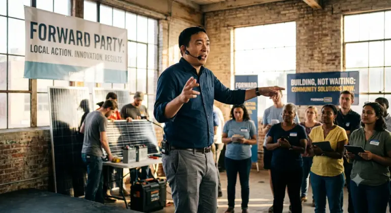 why Andrew Yang is building instead of waiting