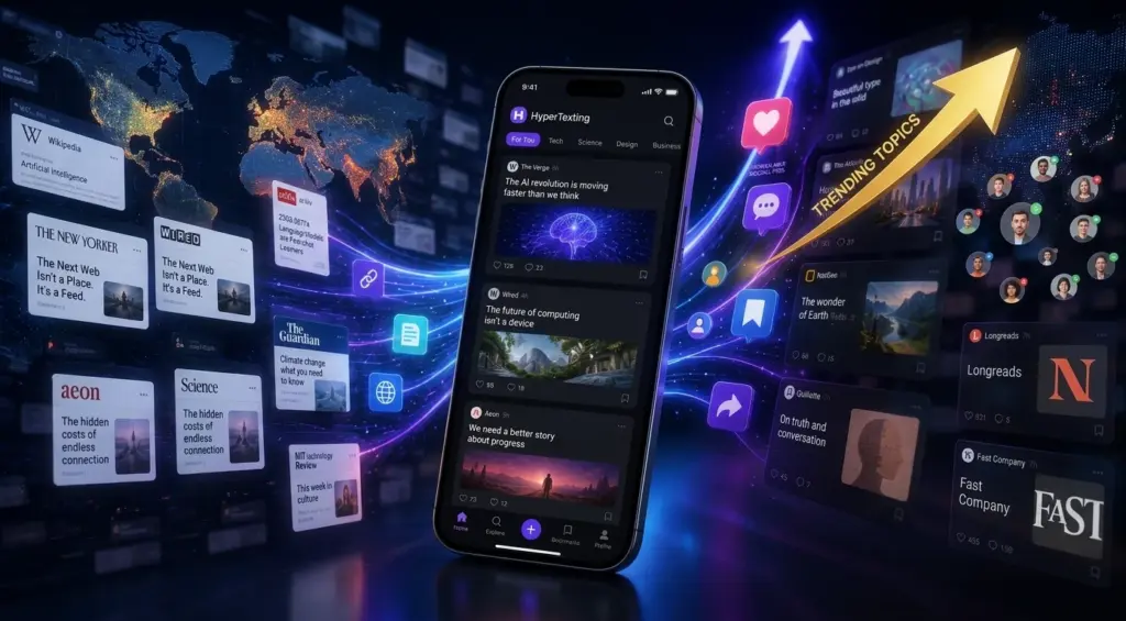 HyperTexting turn open web into scrollable social media