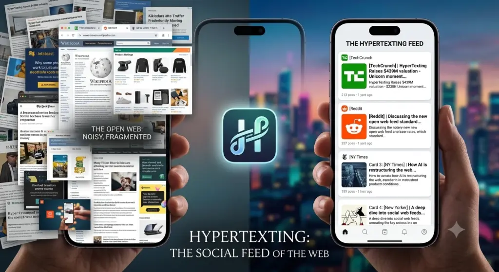 HyperTexting turn open web into scrollable social media